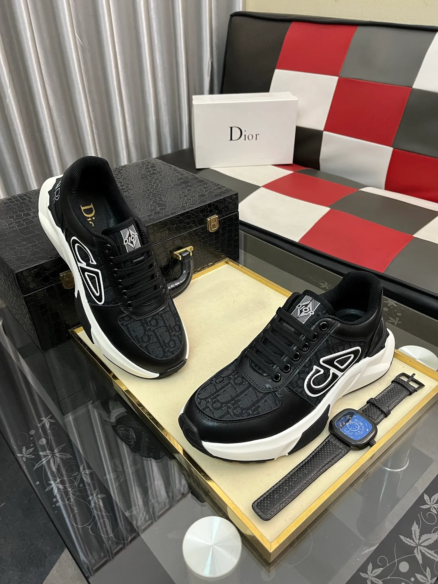 Men's Men's Shoes 💰438⌚️⌚️"Dior DIOR*" latest hot style casual shoes, top brand [seduce] luxury~purchase, top~quality. [Strong] The upper is made of imported breathable cowhide with material ➕ breathable sheepskin feet (•) and fine workmanship. Code number: 38-444️⃣Colors available